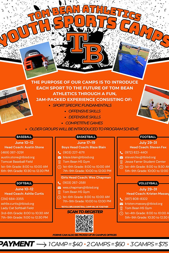 Summer Camps Tom Bean Youth Sport